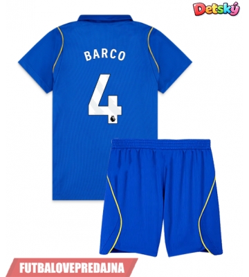 Lacne Dětský Futbalové dres Chelsea Valentin Barco #4 2026-27 Krátky Rukáv - Domáci (+ trenírky)